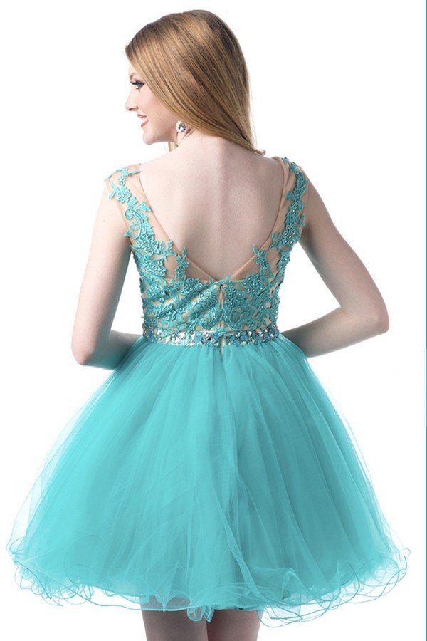 Custom Made Red Tulle Cocktail Dresses 2015 Short Cocktail Party Gowns