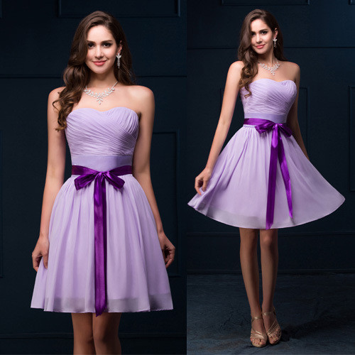 Purple Bridesmaid Dresses 2016,chiffon Prom Dress,prom Gowns,prom Dresses,short Bridesmaid Gown,
